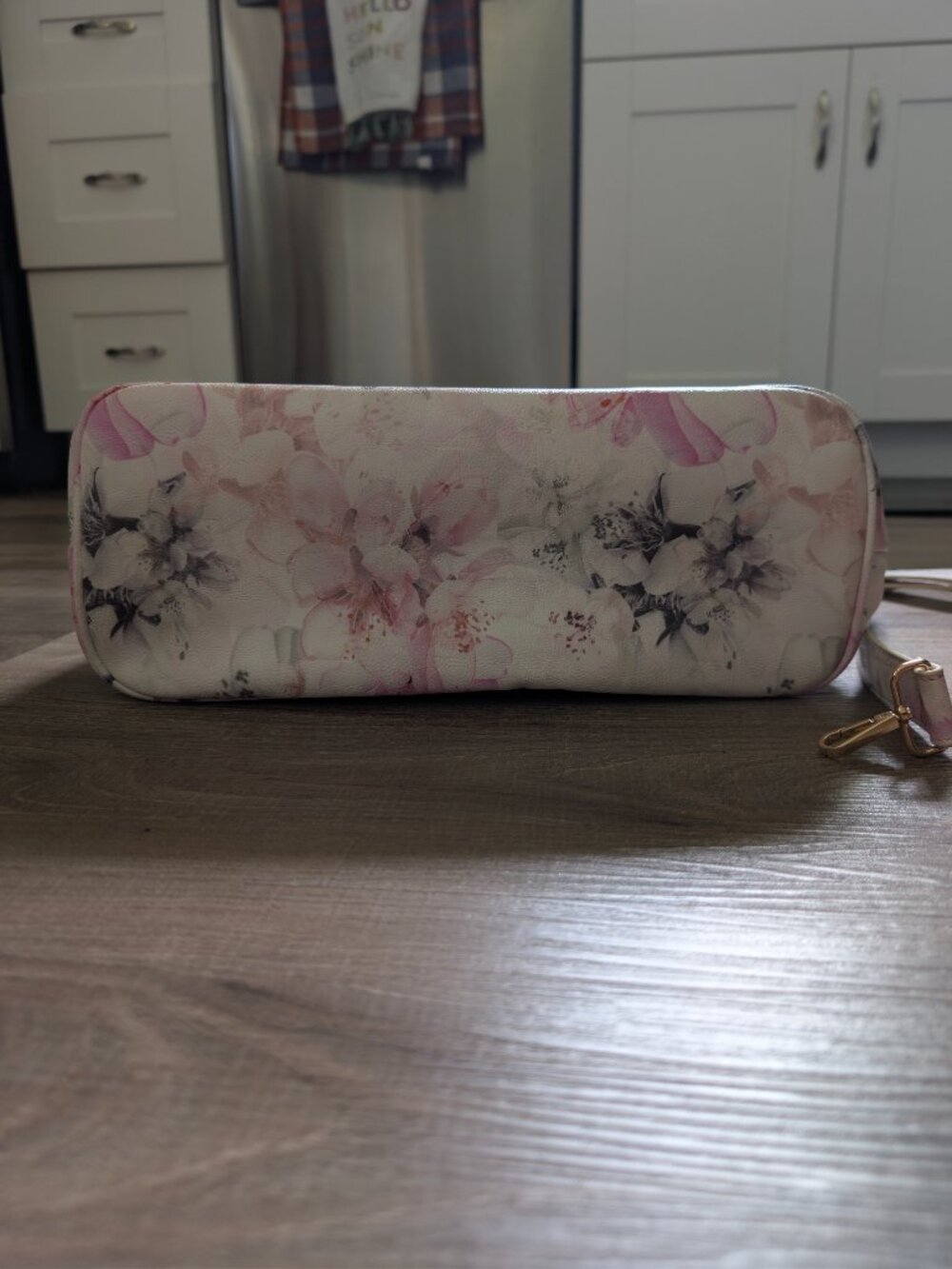 Betsey Johnson Large Pink Quilted Floral Satchel Crossbody Bag - Picture 4 of 14